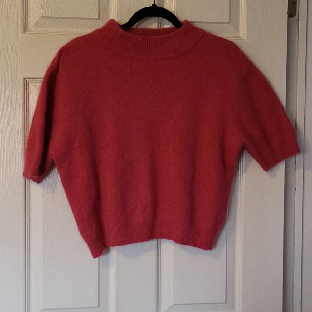 Ladies pink angora top